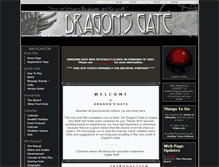 Tablet Screenshot of dragons-gate.com